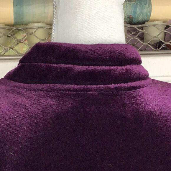 Y2K vintage velvet shacket lined sparkle buttons & pockets❤️ - Picture 4 of 9